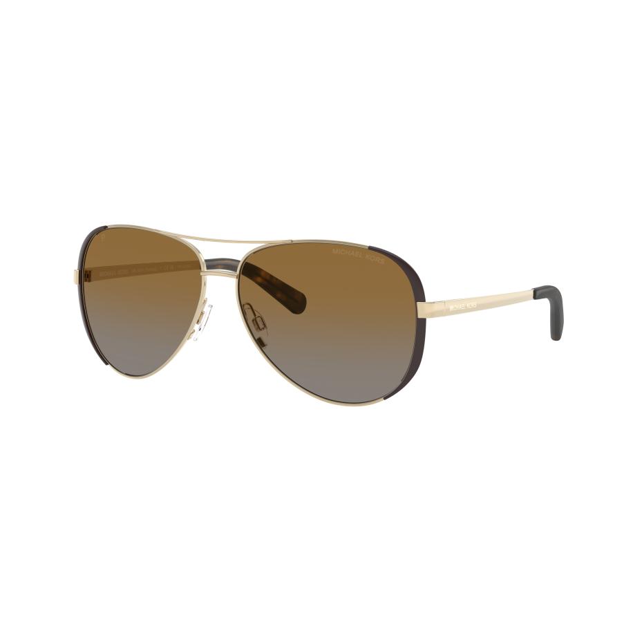 Michael Kors Vrouwelijk Sunglass MK5004 Chelsea - Framekleur: Goud /Bruin, Lenskleur: Bruin Gradiënt Polarized Bruin