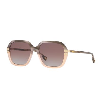 Chloé Vrouwelijk Sunglass CH0204S - Framekleur: Grijs, Lenskleur: Bruin