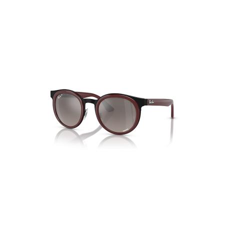 Ray-Ban Bonnie zonnebril Rood montuur Zilver glazen Gepolariseerd 50-24