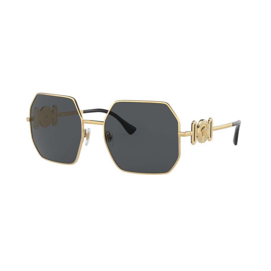 Versace Vrouwelijk Sunglass VE2248 - Framekleur: Goud, Lenskleur: Donkergrijs Grijs