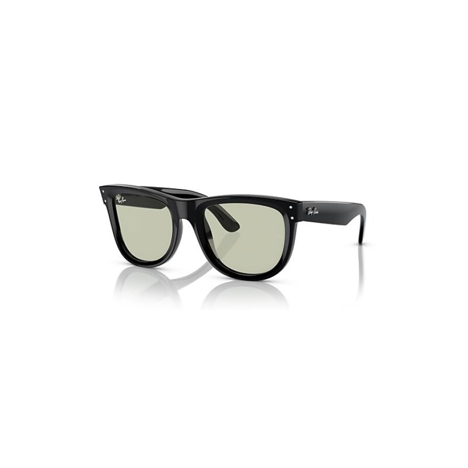 Ray-Ban Unisex Sunglass RBR0502S Wayfarer Reverse - Framekleur: Zwart, Lenskleur: Lichtgroen Zwart