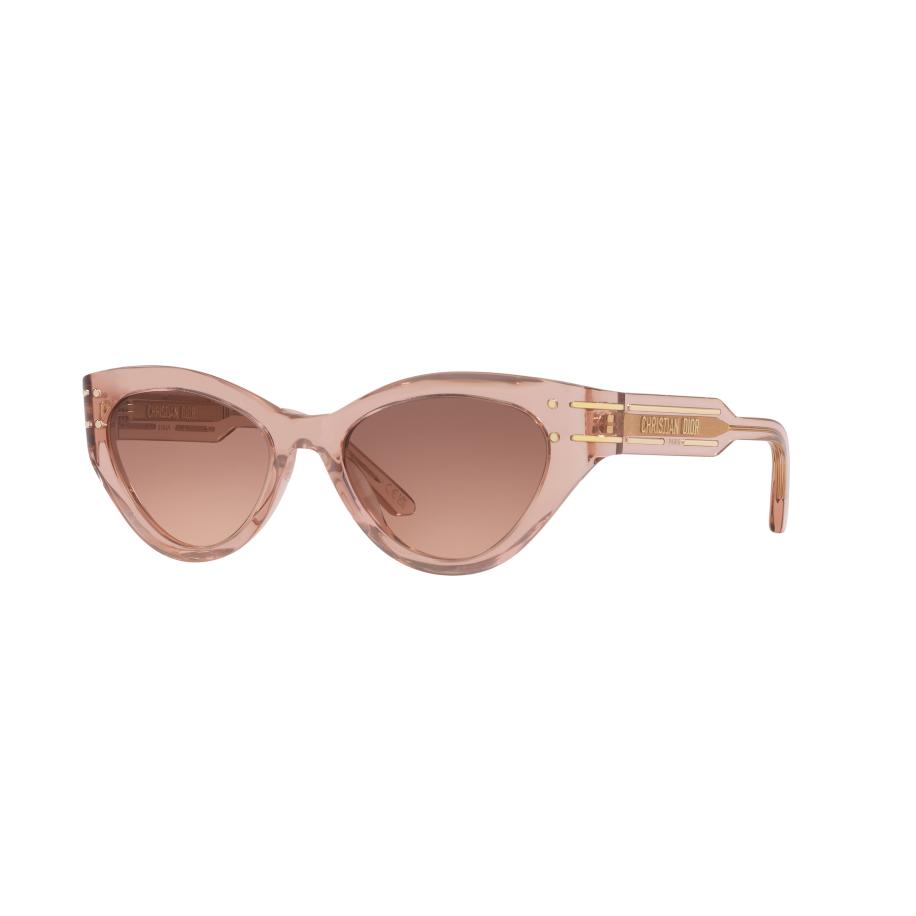 DIOR Vrouwelijk Sunglass DiorSignature B7I - Framekleur: Roze glanzend, Lenskleur: Roviex Multicolor