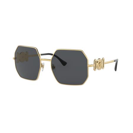 Versace Vrouwelijk Sunglass VE2248 - Framekleur: Goud, Lenskleur: Donkergrijs