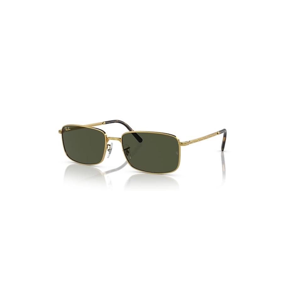 Ray-Ban Rb3717 zonnebril Goud montuur Groen glazen 60-18 Goud