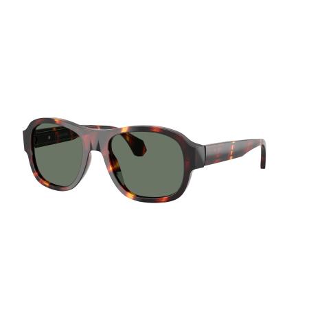 Alain Mikli Unisex Sunglass A05519 - Framekleur: Gestreept Havana bruin geel, Lenskleur: Groen