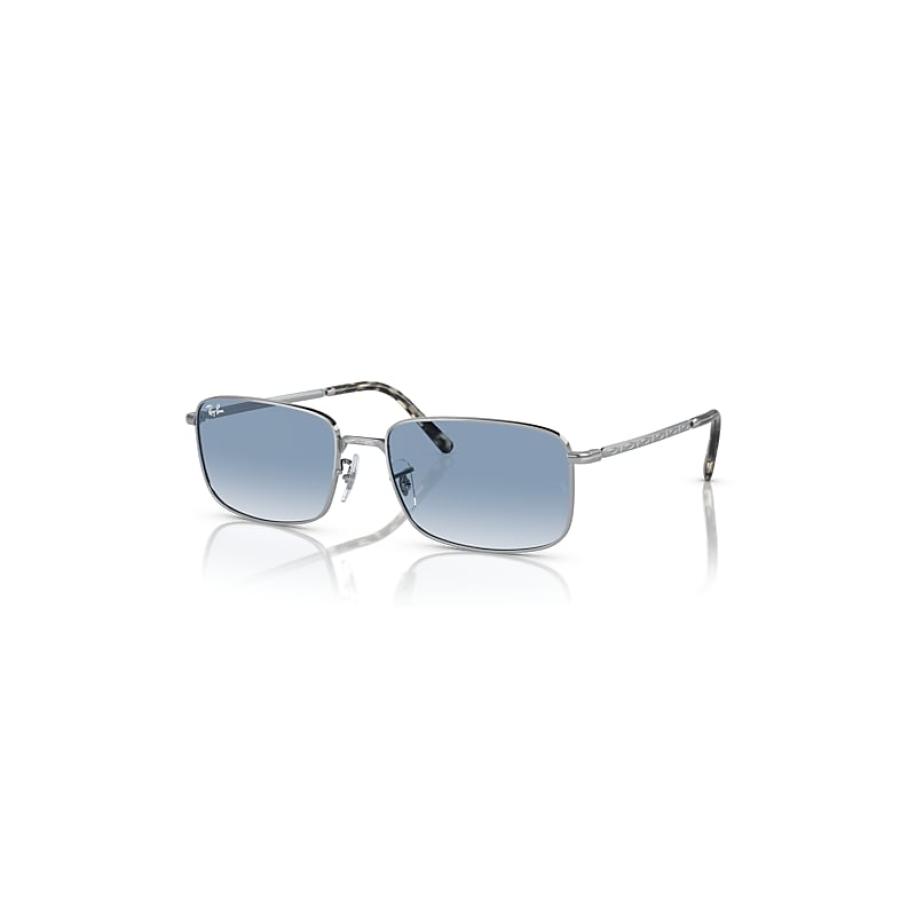 Ray-Ban Rb3717 zonnebril Zilver montuur Blauw glazen 60-18 Zilver