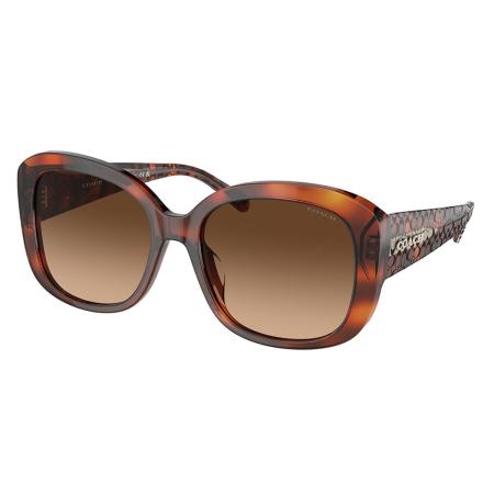 Coach HC8363U CH564 Aziatische pasvorm 574174 Tortoiseshell Dames Zonnebril