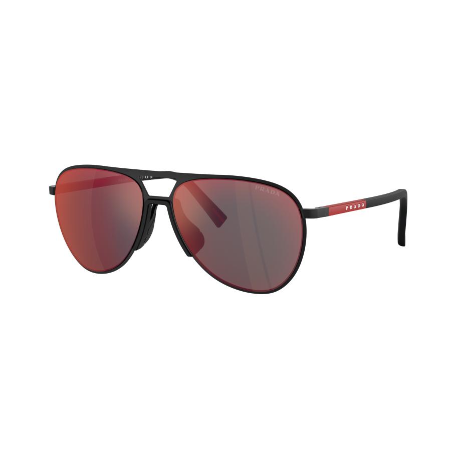 Prada Linea Rossa PS53ZS DG008F Zwart Heren Zonnebril Multicolor
