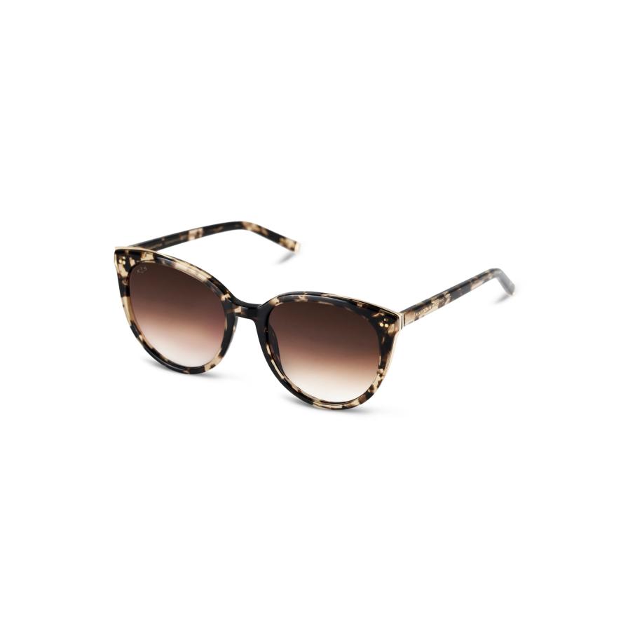 Kapten & Son Kapten & Son Zonnebril Manhattan Crystal Tortoise Brown cappuccino / donkerbruin -