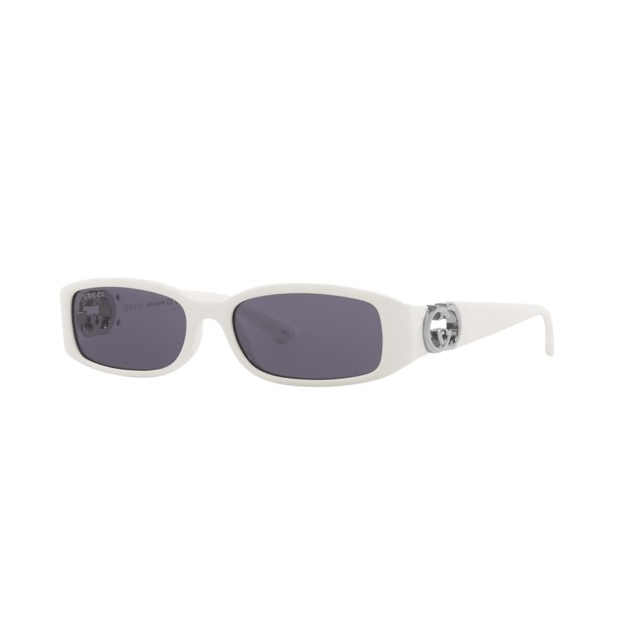 Gucci Vrouwelijk Sunglass GG1661S - Framekleur: Wit, Lenskleur: Grijs Grijs