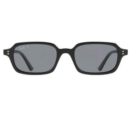 Ray-Ban Zuri Bio-based zonnebril Zwart montuur Grijs glazen Gepolariseerd 52-19