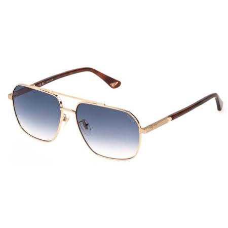 Police SPLQ85 NEW CROSSROADS 4 0300 Goud Heren Zonnebril