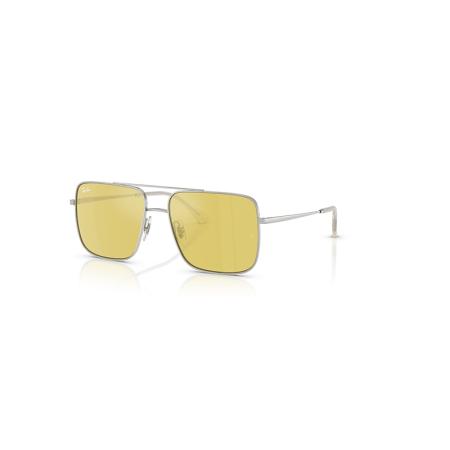 Ray-Ban Ari Bio-based zonnebril Zilver montuur Geel glazen 56-16