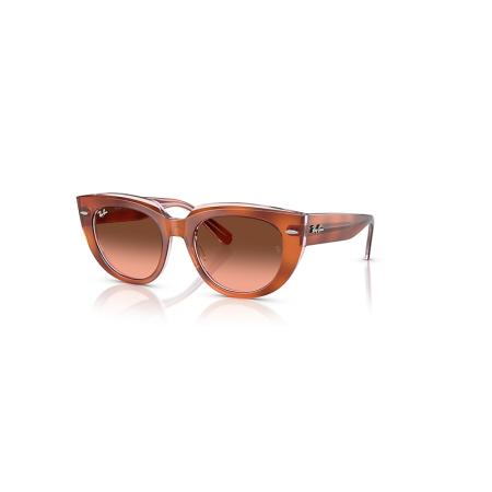 Ray-Ban Doreen zonnebril Rood Havana Op Transparant Multicolor montuur Roze glazen 49-20