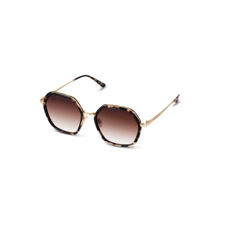 Kapten & Son Kapten & Son Zonnebril Amsterdam Edge Umber Tortoise Brown bruin / goud