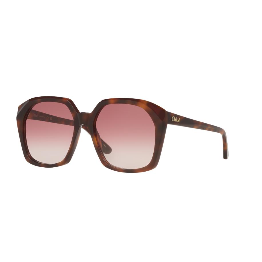 Chloé Vrouwelijk Sunglass CH0280S - Framekleur: Tortoise, Lenskleur: Rood Rood
