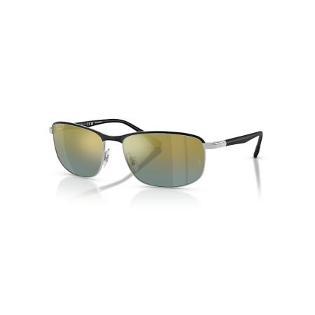 Ray-Ban Rb3671ch Chromance zonnebril Zwart montuur Goud glazen Gepolariseerd 60-16