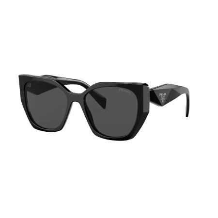 Prada Vrouwelijk Sunglass PR 19ZS - Framekleur: Zwart, Lenskleur: Donkergrijs