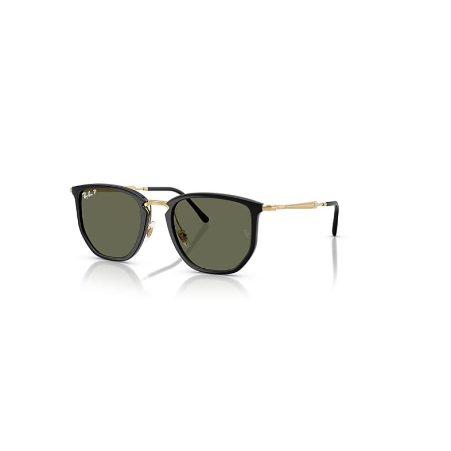 Ray-Ban RB4451 Polarized 630658 Zwart Heren Zonnebril Goud