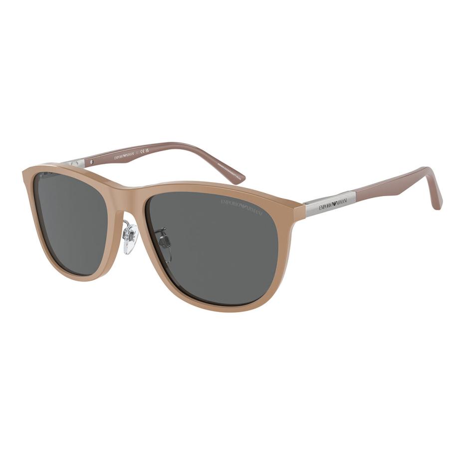 Emporio Armani EA4201F Aziatische pasvorm 614687 Bruin Heren Zonnebril