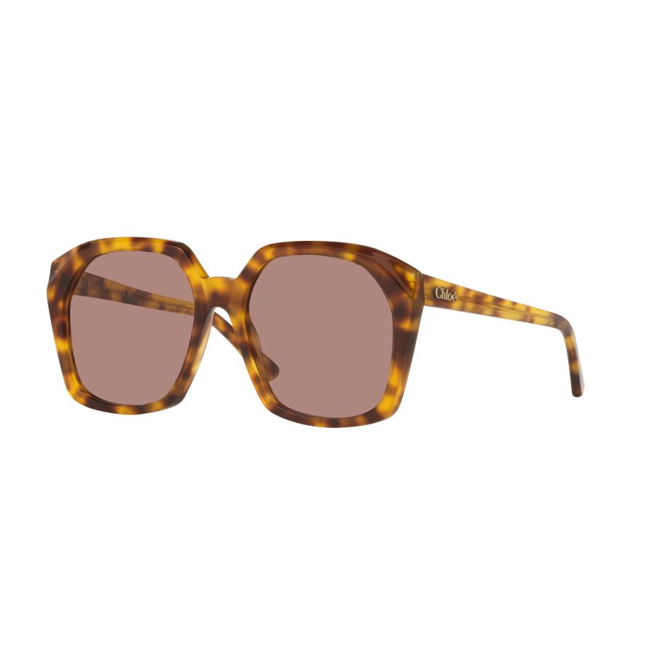 Chloé Vrouwelijk Sunglass CH0280S - Framekleur: Tortoise, Lenskleur: Paars Paars