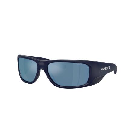 Arnette Mannelijk Sunglass AN4345 Flipside - Framekleur: Donkerblauw mat bovenkant/glanzend, Lenskleur: Donkergrijs gespiegeld water polar