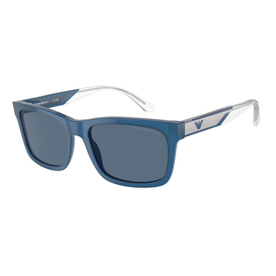 Emporio Armani EA4224F Aziatische pasvorm 609280 Blauw Heren Zonnebril