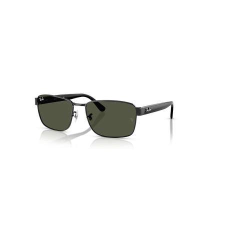 Ray-Ban Rb3750 zonnebril Zwart montuur Groen glazen 59-18