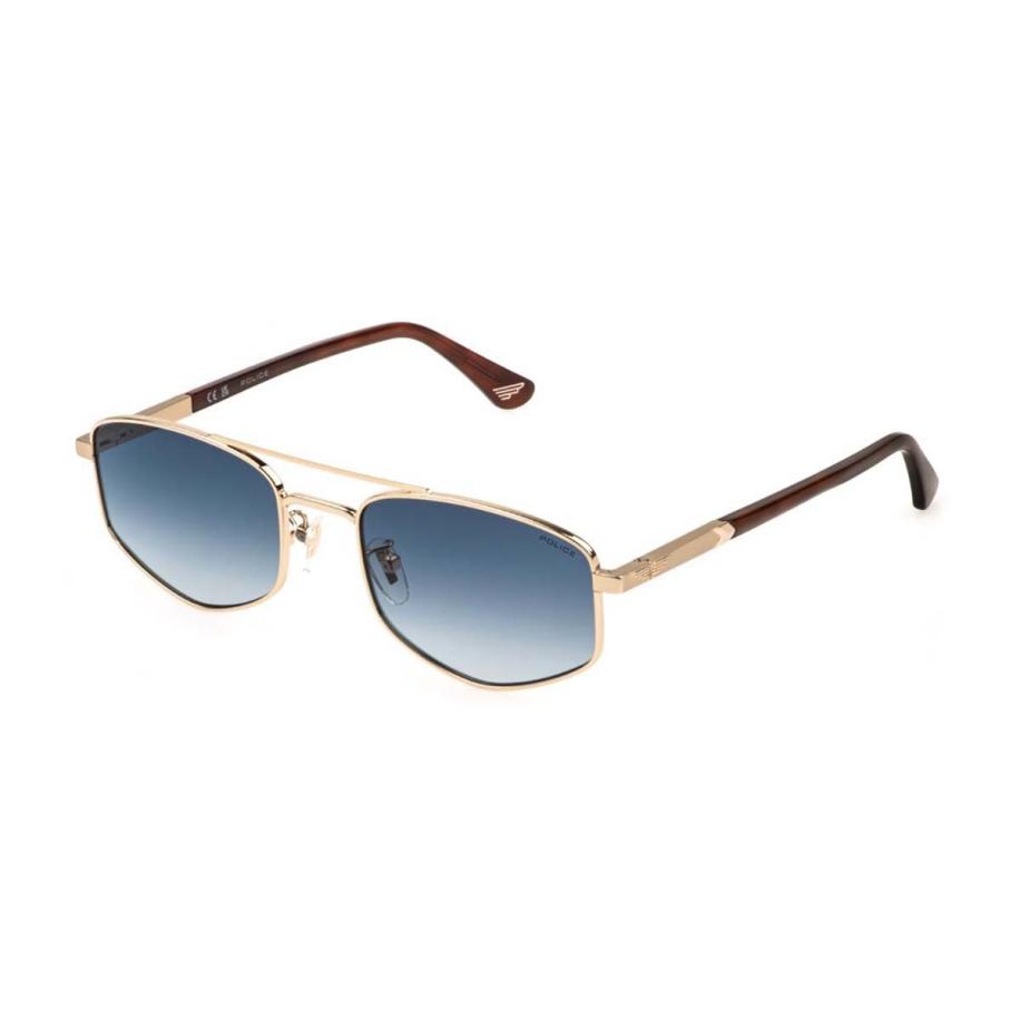 Police SPLQ84 NEW CROSSROADS 3 300Y Goud Heren Zonnebril