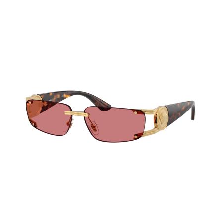 Versace Mannelijk Sunglass VE2291 - Framekleur: Goud, Lenskleur: Red Hiper 8
