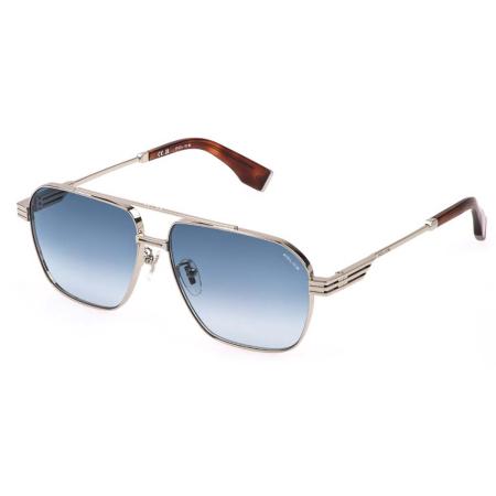Police SPLQ91 MERCURY 1 0579 Zilver Heren Zonnebril