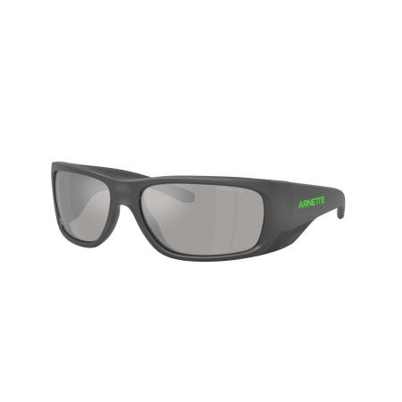 Arnette Mannelijk Sunglass AN4345 Flipside - Framekleur: Grijs mat bovenkant/glanzend, Lenskleur: Lichtgrijs gespiegeld zilver