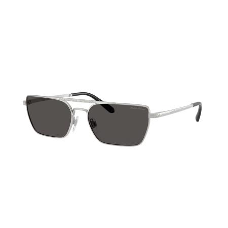 Ralph Lauren Vrouwelijk Sunglass RL7092 - Framekleur: Glanzend Zilver, Lenskleur: Donkergrijs