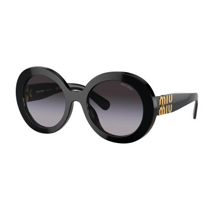 Miu Miu Vrouwelijk Sunglass MU 11YS - Framekleur: Zwart, Lenskleur: Grijs Gradiënt