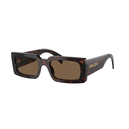 Prada Vrouwelijk Sunglass PR A07S - Framekleur: Bruyère schildpad, Lenskleur: Donkerbruin Polarized