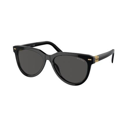 Miu Miu MU12ZSF Aziatische pasvorm 16K5S0 Zwart Dames Zonnebril