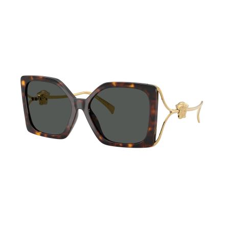 Versace Vrouwelijk Sunglass VE4502U - Framekleur: Havana, Lenskleur: Donkergrijs
