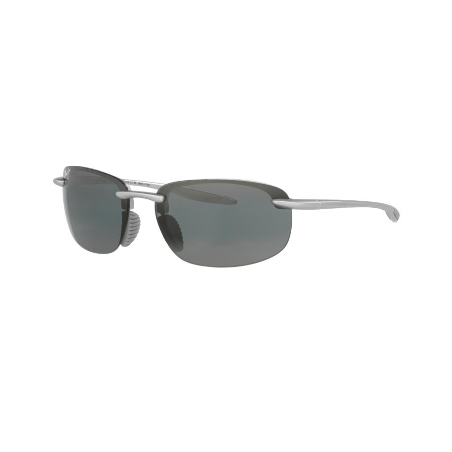 Maui Jim Unisex Sunglass Hookipa Ultra - Framekleur: Zilver mat, Lenskleur: Grijs gradiënt Polarized Grijs