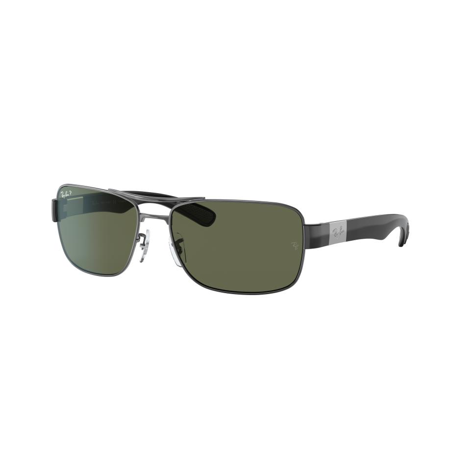 Ray-Ban Mannelijk Sunglass RB3522 - Framekleur: Staalgrijs, Lenskleur: G-15 Groen Groen