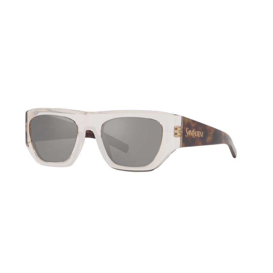 Saint Laurent Vrouwelijk Sunglass SL 740 - Framekleur: Bruin licht, Lenskleur: Zilver Zilver