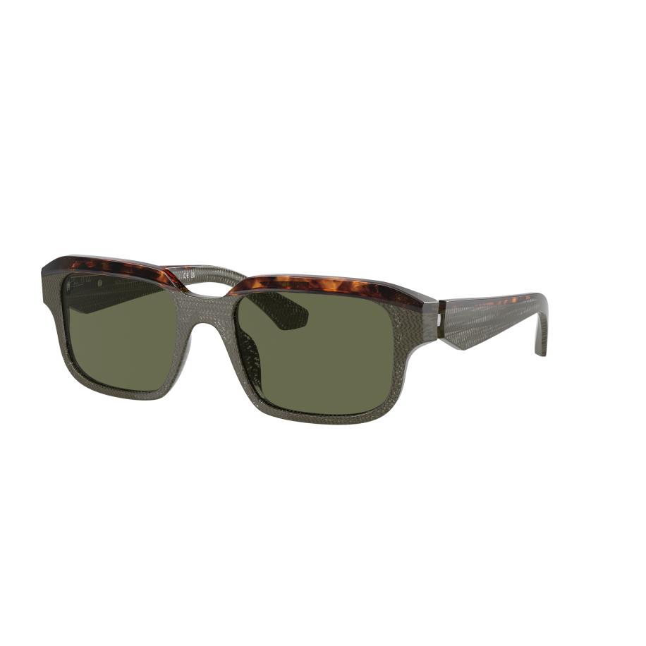 Alain Mikli Unisex Sunglass A05507 - Framekleur: Pointillé groen/bruin Havana, Lenskleur: Polarized Groen Groen