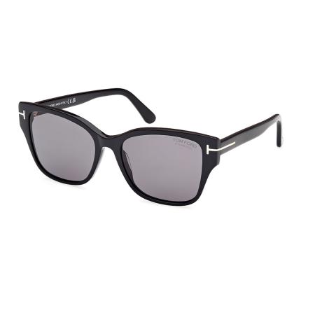 Tom Ford FT1108 ELSA Polarized 01D Zwart Dames Zonnebril