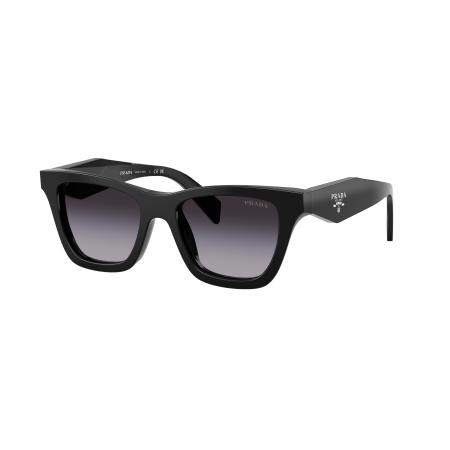 Prada Vrouwelijk Sunglass PR C07S - Framekleur: Zwart, Lenskleur: Grijs Gradiënt