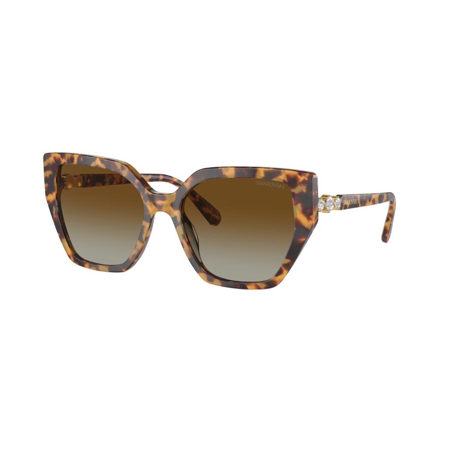 Swarovski SK6016 1004T5 Tortoiseshell Dames Zonnebril Bruin