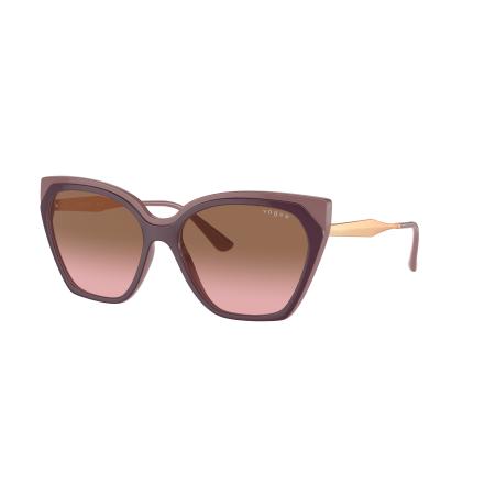 Vogue Eyewear Vrouwelijk Sunglass VO5521S - Framekleur: Bovenkant rood paars/oud roze, Lenskleur: Roze gradiënt bruin