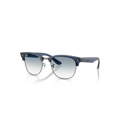 Ray-Ban Clubmaster Reverse zonnebril Transparant Marineblauw montuur Blauw glazen 51-21