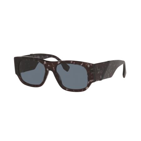 Fendi Mannelijk Sunglass Fendi Diagonal FE40156I - Framekleur: Tortoise, Lenskleur: Grijs