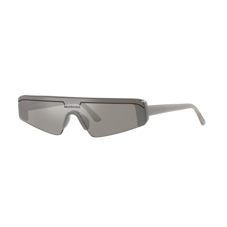 Balenciaga Unisex Sunglass BB0003S - Framekleur: Grijs, Lenskleur: Zilver Zilver