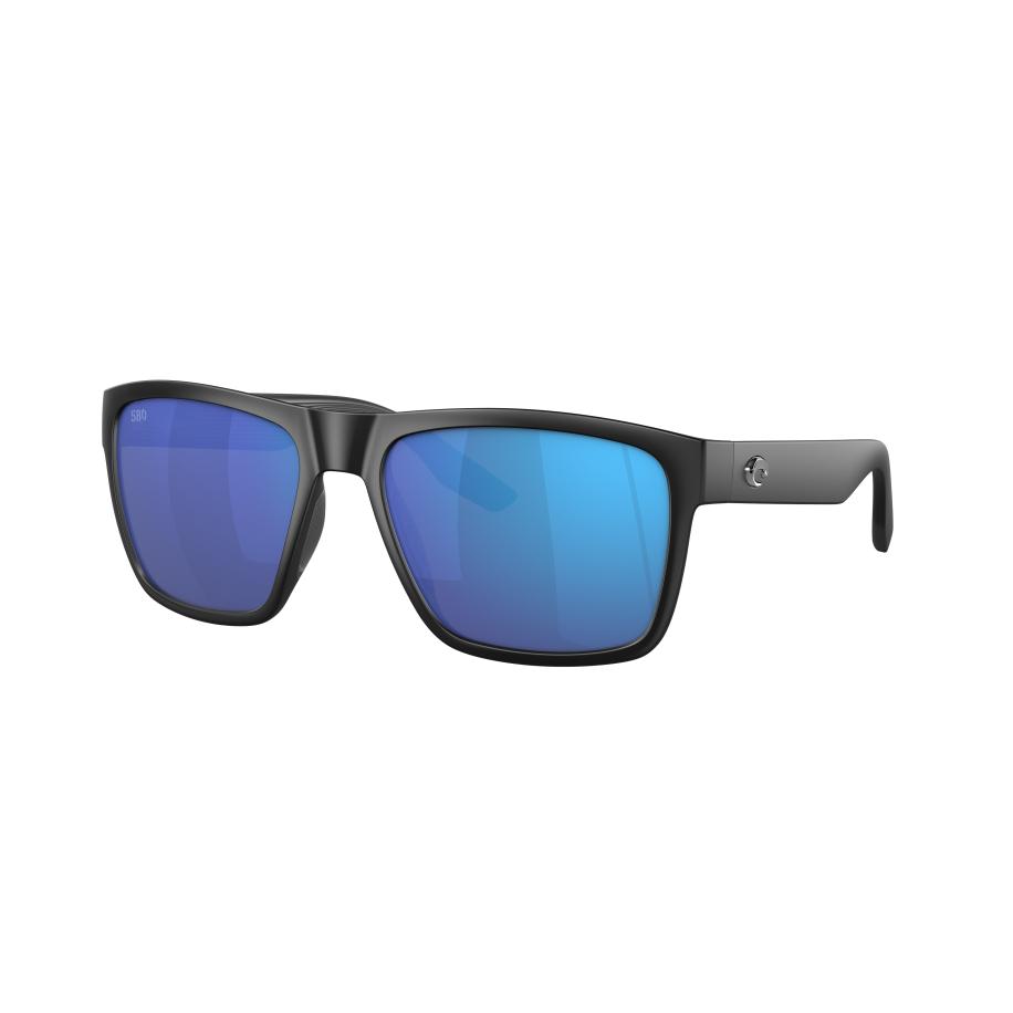 Costa Mannelijk Sunglass 6S9050 Paunch XL - Framekleur: Matzwart, Lenskleur: Blauw gespiegeld Blauw