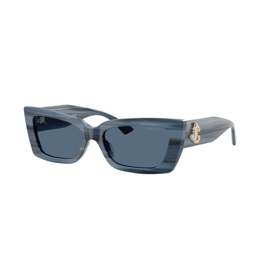 Jimmy Choo Vrouwelijk Sunglass JC5037BU - Framekleur: Gestreept marineblauw, Lenskleur: Donkerblauw Blauw